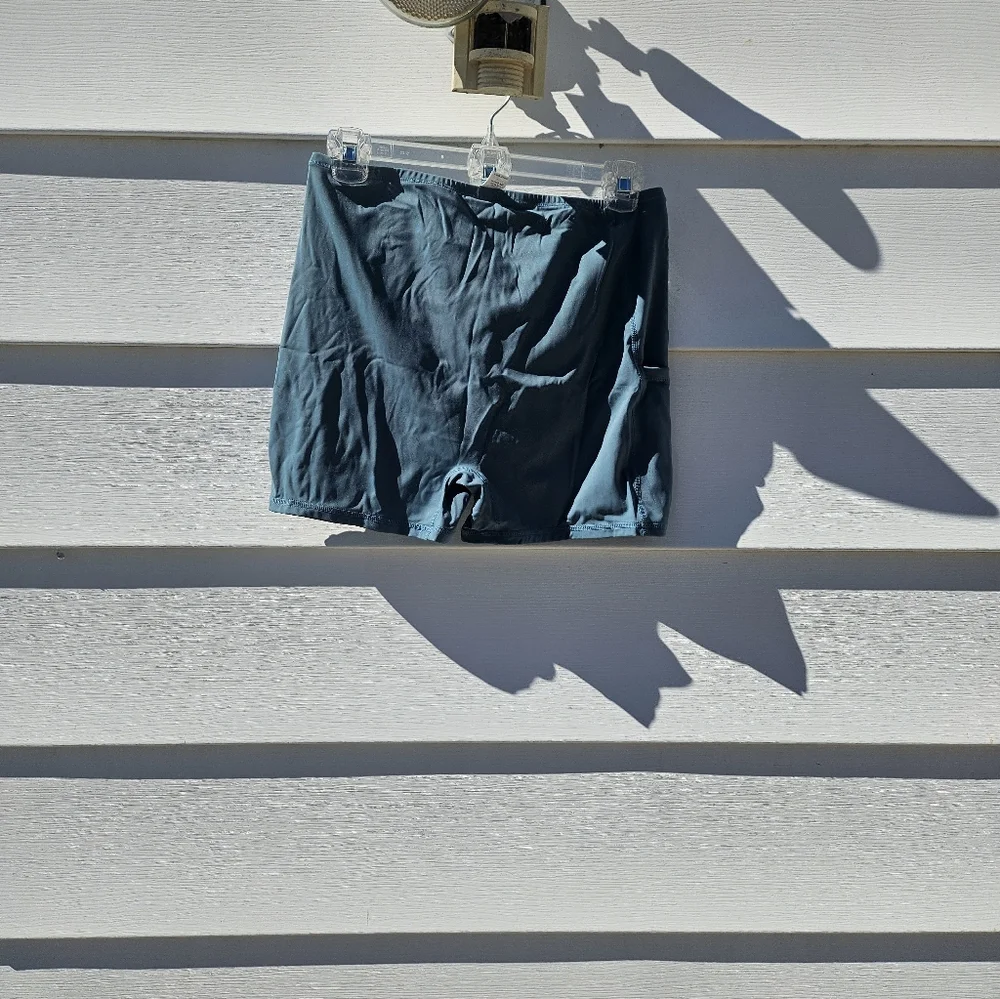 Teal Utility Pocket Apron Dress - Picture 5 of 6